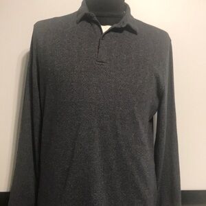 Massimo Dutti long sleeve cotton polo sweater. Size 2XL. Fits a large